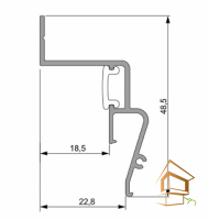 Профиль парящий под вставку (Contour-Pro LED) ALTEZA белый